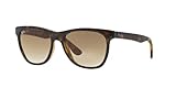 Ray-Ban RB4184 Square Sunglasses, Light Havana/Brown Gradient, 54 mm