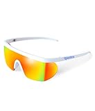 Tipsy Elves White Miami Ice Sport Style Reflective Sunglasses