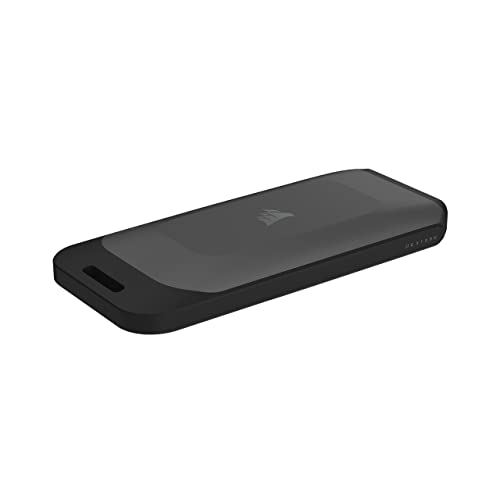 Corsair EX100U 1TB Portable USB Type-C Storage Drive - Blazing-Fast Storage to Any PC/Mac/Console, Gen2 x2 Connection, Up to 20Gbps, Plug and Play, Included USB Type-C and USB Type-A Cables - Black