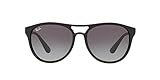 Ray-Ban Men's RB4170 Brad Round Sunglasses, Rubberized Black, 58 mm