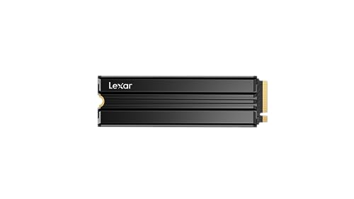 Lexar 1TB NM790 SSD with Heatsink PCIe Gen4 NVMe M.2 2280 Internal Solid State Drive, Up to 7400/6500 MB/s Read/Write, Compatible with PS5, for Gamers and Creators, Black (LNM790X001T-RN9NU)