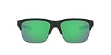 Oakley Men's OO9316 Thinlink Rectangular Sunglasses, Matte Black/Jade Iridium, 63 mm