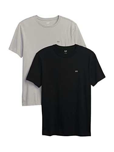 GAP Mens Everyday Short Sleeve T-Shirt T Shirt, Black Combo, Medium US