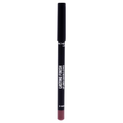 Rimmel Lasting Finish 8HR Soft Lip Liner Pencil - Vibrant, Blendable Formula to Lock Lipstick in Place for 8 Hours - 195 Sunset Pink, .04oz