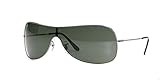 Ray-Ban Highstreet RB3211 col. 004/71 Sunglasses Gunmetal w/Green Lens 38mm