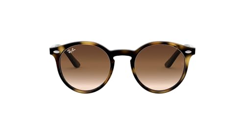 Ray-Ban Rj9064S Round Sunglasses, Havana/Brown Gradient Dark Brown, 44 mm