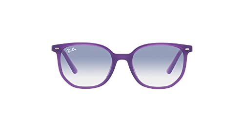 Ray-Ban Junior Kids' RJ9097S Elliot Square Sunglasses, Opal Violet/Clear Gradient Light Blue, 46 mm