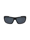 Columbia Men's Utilizer Wrap Polarized Sunglasses, Matte Black/Smoke Polarized, 62 mm