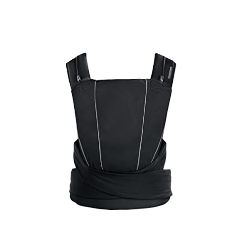 Cybex Maira Tie Baby Carrier, Adjustable Baby Carrier from Newborn up to 33 lbs, Lavastone Black, One Size