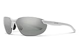 SMITH Parallel 2 Sport & Performance Sunglasses - Matte White | Polarized Platinum Mirror