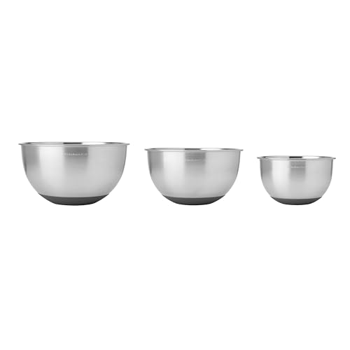 KitchenAid Stainless Steel Mixing Bowls, Set of 3