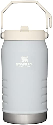 Stanley IceFlow Stainless Steel Water Jug with Straw, Vacuum Insulated Water Bottle for Home and Office, Reusable Tumbler with Straw Leak Resistant Flip, Cloud, 64OZ