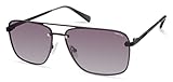 Kenneth Cole New York Men's Navigator Sunglasses, Shiny Black/Gradient Smoke, 61mm