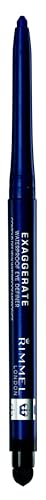 Rimmel London Exaggerate Waterproof Eye Definer Eyeliner, Highly Pigmented, Long-Wearing, Built-In Smudger, 230, Deep Ocean, 0.01oz