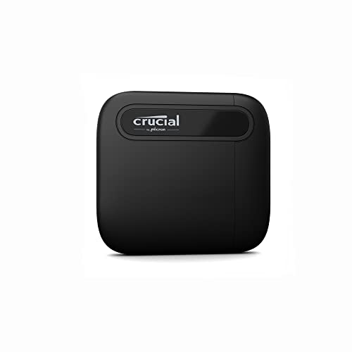 Crucial X6 4TB Portable SSD - Up to 800MB/s - PC and Mac - USB 3.2 USB-C External Solid State Drive - CT4000X6SSD9