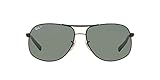 Ray-Ban Men's RB3387 Polarized Pilot Sunglasses, Black, 64mm