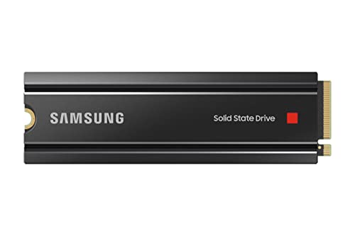 SAMSUNG 980 PRO SSD with Heatsink 2TB PCIe Gen 4 NVMe M.2 Internal Solid State Drive, Heat Control, Max Speed, PS5 Compatible (MZ-V8P2T0CW)