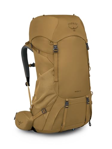 Osprey Rook 65L Men's Backpacking Backpack, Histosol Brown/Rhino Grey