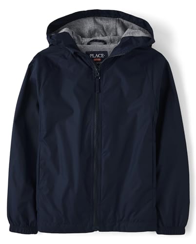 The Children's Place Boys' Uniform Windbreaker Jacket, Tidal