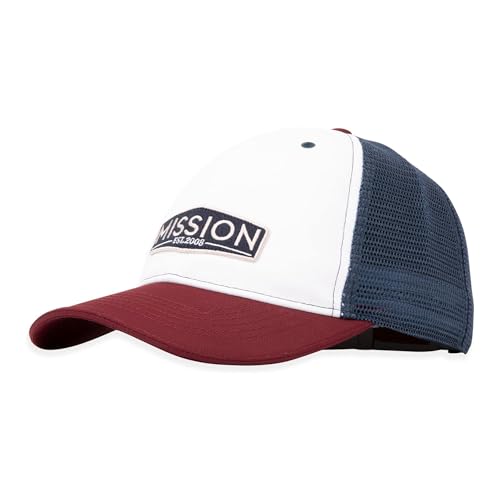 MISSION Cooling Westchester Hat, Port - Unisex Baseball Cap for Men & Women - Lightweight & Adjustable - Cools Up to 2 Hours - UPF 50 Sun Protection - Machine Washable