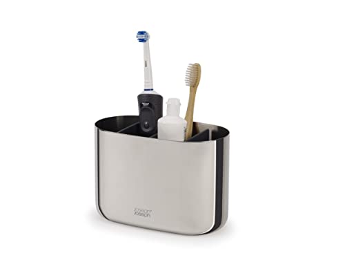 Joseph Joseph EasyStore Luxe Large Stainless-Steel Toothbrush Caddy