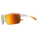 Nike Windshield Rectangular Sunglasses, Matte Clear, 75/9/130