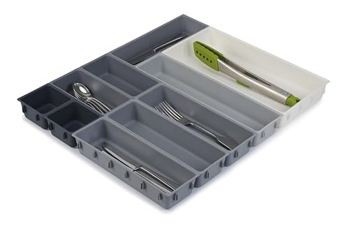 Joseph Joseph Blox 10 Piece Plastic Storage Trays Organizer Grey