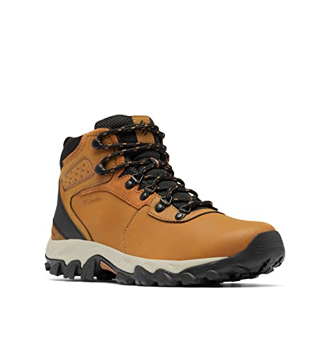 Columbia Men's Newton Ridge Plus II Waterproof Hiking Boot Shoe, Elk/Black, 8