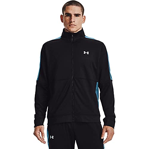 Under Armour Sportstyle Graphic Track Jacket, Black (001)/Breeze, Medium