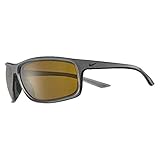 Nike Adrenaline Rectangular Sunglasses, Dark Grey, 66/15/135