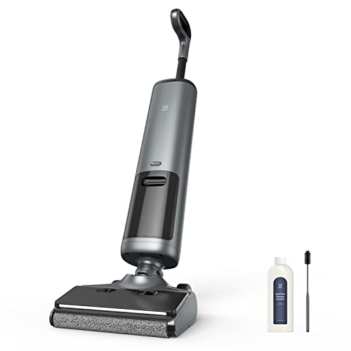 OSOTEK H200Lite Cordless Wet Dry Vacuum Cleaner and Mop for Hard Floors,Unique 180° Flat,Edge Clean, Digital Display, Anti-Tangle Brush for Pet Hair, Auto Self-Cleaning, Lightweight and Handheld