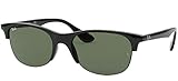 Ray-Ban Rb4419 Square Sunglasses, Black/Dark Green, 54 mm