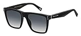 Marc Jacobs Women's MARC119/S Square Sunglasses, Black/Dark Gray Gradient, 54 mm