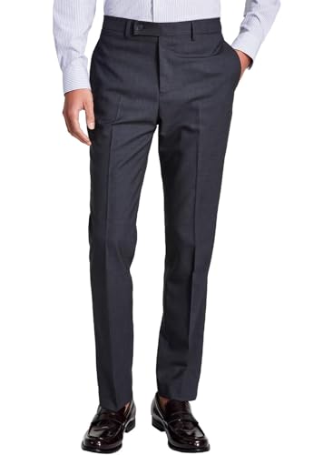 Calvin Klein Men's Slim Fit Dress Pant, Grey, 30 X 34