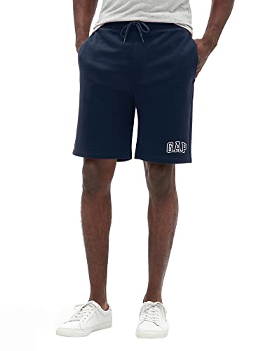 GAP Mens Logo Fleece Shorts, Tapestry Navy V2, Medium US