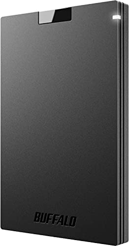 BUFFALO External SSD 1TB - Compatible with PS4 / PS5 / Windows/Mac - USB-C - USB-A - USB 3.2 - External Solid State Drive - SSD-PG1.0U3B