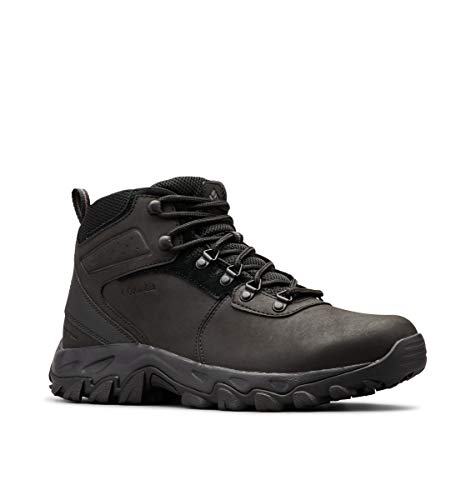 Columbia mens Newton Ridge Plus Ii Waterproof Hiking Boot, Black/Black, 9.5 US