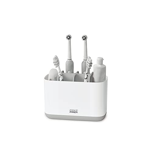 Joseph Joseph EasyStore Toothbrush Holder, Large, Gray