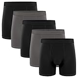 Natural Feelings Boxer Briefs Mens Underwear Men Pack Soft Cotton Open Fly Underwear XXXX-Large