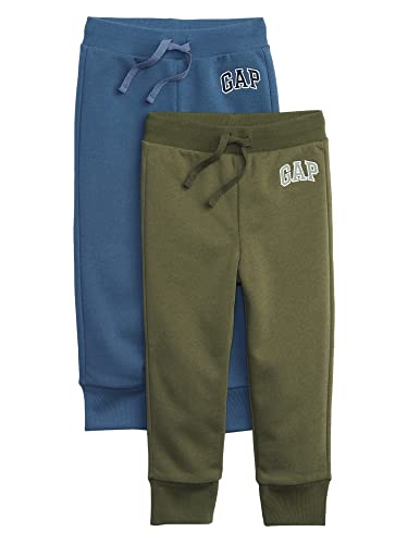 GAP Baby Boys Logo Pull-on Joggers Casual Pants, Army Jacket Green, 3-6 Months US