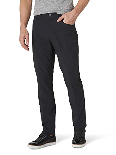 Lee Men's Performance Series Airflow Slim Fit 5 Pocket Pant, Dark Gray Heather, 30W x 30L