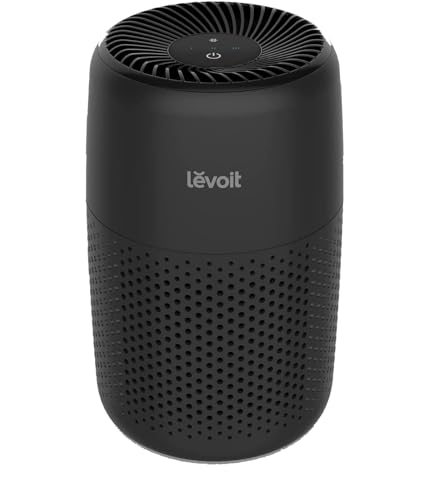 LEVOIT Air Purifiers For Bedroom Home, 3-in-1 Filter Cleaner With Fragrance Sponge For Better Sleep, Filters Smoke, Allergies, Pet Dander, Odor, Dust, Office, Desktop, Portable, Core Mini, Black