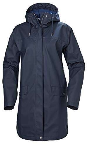 Helly Hansen Women's Moss Hooded Waterproof Windproof Raincoat, 597 Navy, X-Large