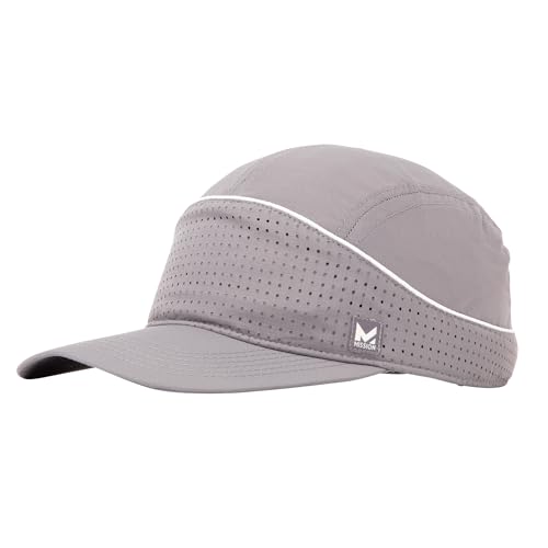 MISSION Cooling Racer Hat, Charcoal/White - Unisex Baseball Cap for Men & Women - Lightweight & Adjustable - Cools Up to 2 Hours - UPF 50 Sun Protection - Machine Washable