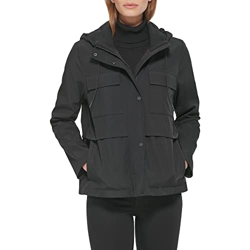 Calvin Klein womens Outerwear Anorak,Black,Small