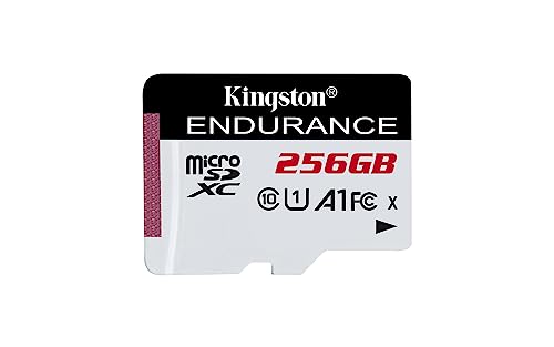 Kingston High Endurance 256GB microSD Card | 95/45 MB/s Read & Write | Built for Write Intensive Applications | UHS-I U1 Speed Class 10 A1 | SDCE/256GB