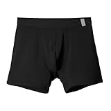 one nova Mens Underwear Merino Wool 3D Boxer Brief Soft Breathable Anti-Odor Micro Modal Outdoor Sports Hiking Travel (US, Alpha, 3X-Large, Regular, Regular, Black)