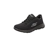 Skechers Women's GO Walk 5-Lucky Sneaker, Black, 7.5 M US