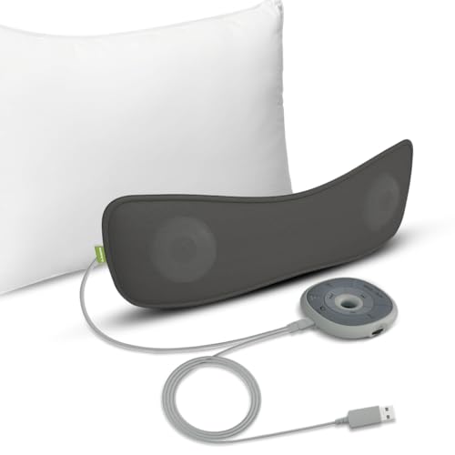 Avantree Slumber - Silent Bluetooth Pillow Sleep Headphones for Sleeping with Built-in White Noise, Micro SD Card, AUX Input, Remote Control Panel, Volume Control, and Sleep Timer