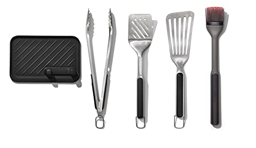 OXO Good Grips Grilling Tools, 5-Piece Set, Black